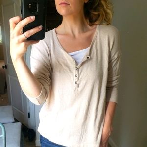 Long sleeve henley shirt